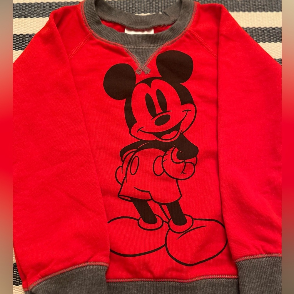 Hanna Andersson Disney Mickey Mouse Sweatshirt, Size 4